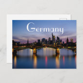 Deutschland Skyline Postkarte (Vorne/Hinten)