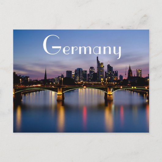 Deutschland Skyline Postkarte (Vorderseite)
