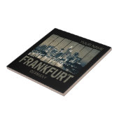 Deutschland Skyline Retro Vintag Souvenir Fliese (Seite)