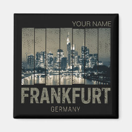 Deutschland Skyline Retro Vintag Souvenir Magnet