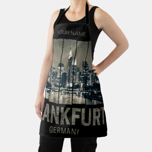 Deutschland Skyline Retro Vintag Souvenir Schürze (InSitu)