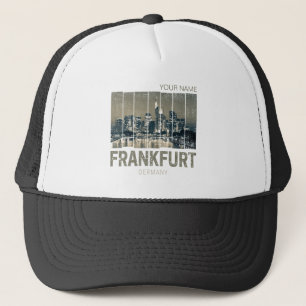 Deutschland Skyline Retro Vintag Souvenir Truckerkappe