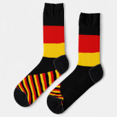 Deutschland Socken, deutsche Flaggenfarben / Sport Socken (Linkes Detail)
