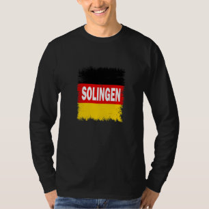 Deutschland Solingen mit deutscher Flagge T-Shirt