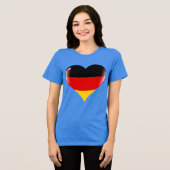 DEUTSCHLAND Special Gift Blue Tourist Classic Tri-Blend Shirt (Vorderseite voll)