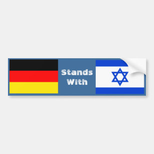 Deutschland steht Israel gegenüber Autoaufkleber