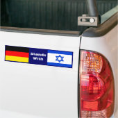 Deutschland steht Israel gegenüber Autoaufkleber (Auf Lkw)