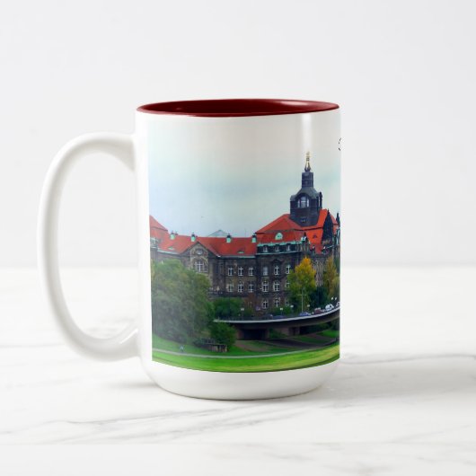 Deutschland-Tasse Zweifarbige Tasse (Links)