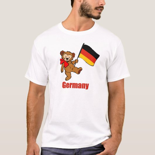 Deutschland-Teddybär T-Shirt (Vorderseite)