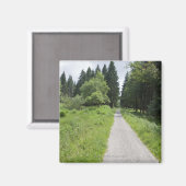 Deutschland, Thüringen, Waldweg Magnet (Vorderseite/Rückseite)