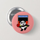 Deutschland Tischtennis Panda Button (Vorne & Hinten)