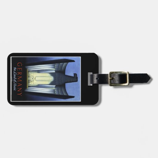 Deutschland-Tourismus-Gepäckanhänger Gepäckanhänger (Vorderseite horizontal)