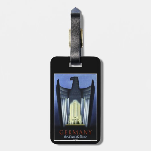 Deutschland-Tourismus-Gepäckanhänger Gepäckanhänger (Rückseite vertikal)