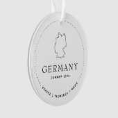 Deutschland Travel Classic Custom Keepake Ornament (Vorderseite)