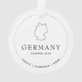 Deutschland Travel Classic Custom Keepake Ornament (Vorderseite)