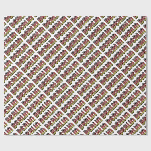 Deutschland - Typografie der deutschen Flaggenfarb Geschenkpapier (Flach)