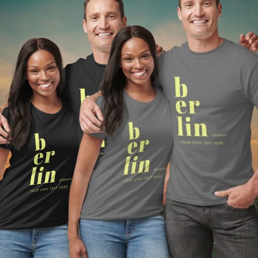 Deutschland Typografie-T - Shirt