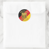 Deutschland Über Alles Runder Aufkleber (Tasche)