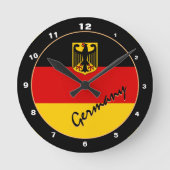 Deutschland Uhr, Modernes Zuhause-Design, deutsche Runde Wanduhr (Vorderseite)