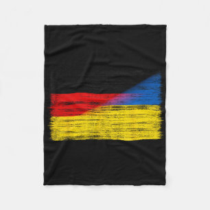 Deutschland Ukraine-Flagge Deutsche Ukrainische Un Fleecedecke