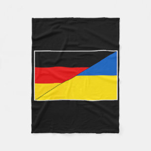 Deutschland Ukraine-Flagge Deutsche Ukrainische Un Fleecedecke