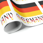 Deutschland und Deutschland - Flag-Geschenk Geschenkpapier (Rolleneckpunkt)