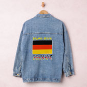 Deutschland und die deutsche Flagge Gelbe Personal Jeansjacke (Hangar)