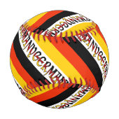 Deutschland und die deutsche Flagge mit Ihrem Name Baseball (Rückseite)