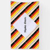 Deutschland und die deutsche Flagge Personalisiert Banner (Vertikal)