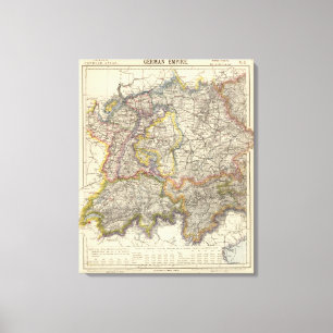 Deutschland und die Schweiz Leinwanddruck