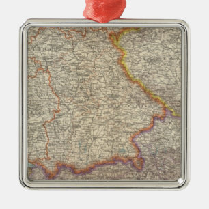 Deutschland und Österreich 2 Silbernes Ornament