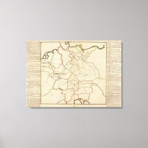 Deutschland und Österreich 3 Leinwanddruck