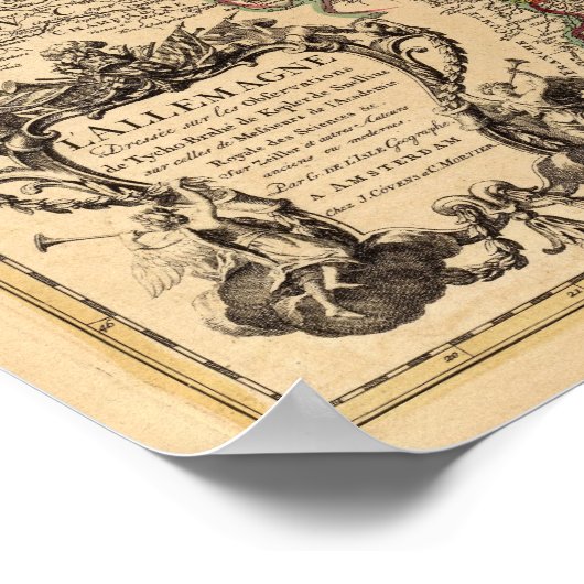 Deutschland und Österreich Poster (Ecke)