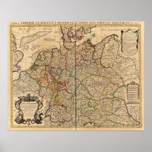 Deutschland und Österreich Poster (Vorne)