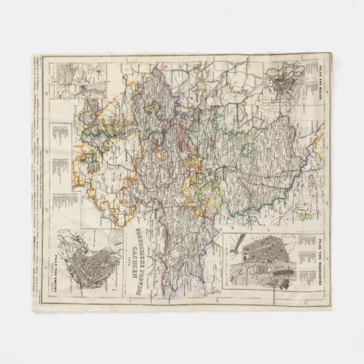 Deutschland und Preußen Fleecedecke (Vorderseite (Horizontal))