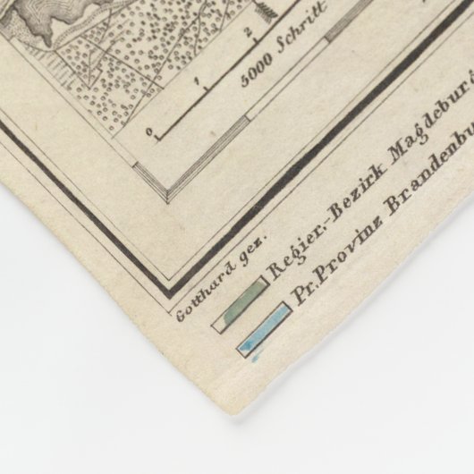 Deutschland und Preußen Fleecedecke (Ecke)