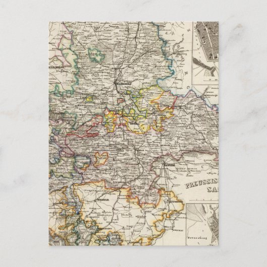 Deutschland und Preußen Postkarte (Vorderseite)