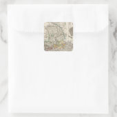 Deutschland und Preußen Quadratischer Aufkleber (Tasche)