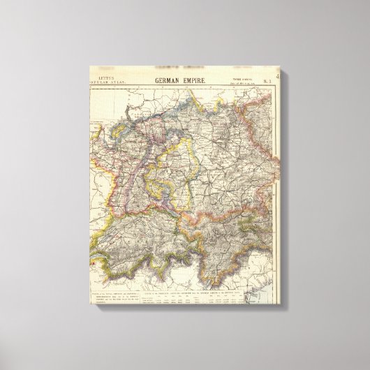 Deutschland und Schweiz Leinwanddruck (Vorderseite)