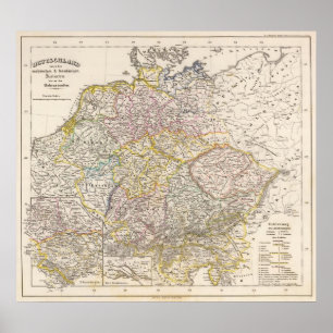 Deutschland unter dem Sachsen Poster