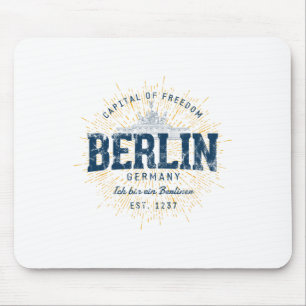 Deutschland Urlaub Souvenir Vintage Berlin Mousepad