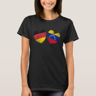 Deutschland Venezuela Hört deutsche Flagge Venezue T-Shirt