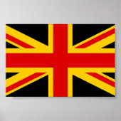Deutschland Vereinigtes Königreich Britische Flagg Poster (Vorne)