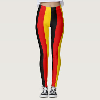 Deutschland - Vertikal gestreifte Flaggenfarben Leggings