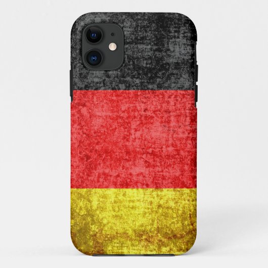 Deutschland - Vintage der Flagge Case-Mate iPhone Hülle (Rückseite)