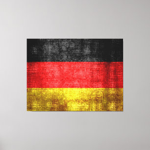 Deutschland - Vintage der Flagge Leinwanddruck