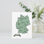 Deutschland - Vintage Illustrierte Karte (Stehend Vorderseite)