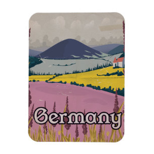 Deutschland Vintage Landreiseplakat Magnet
