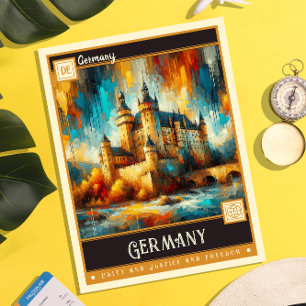 Deutschland Vintage Malerei Postkarte