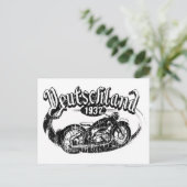 Deutschland Vintage Motorrad-Postkarte Postkarte (Stehend Vorderseite)